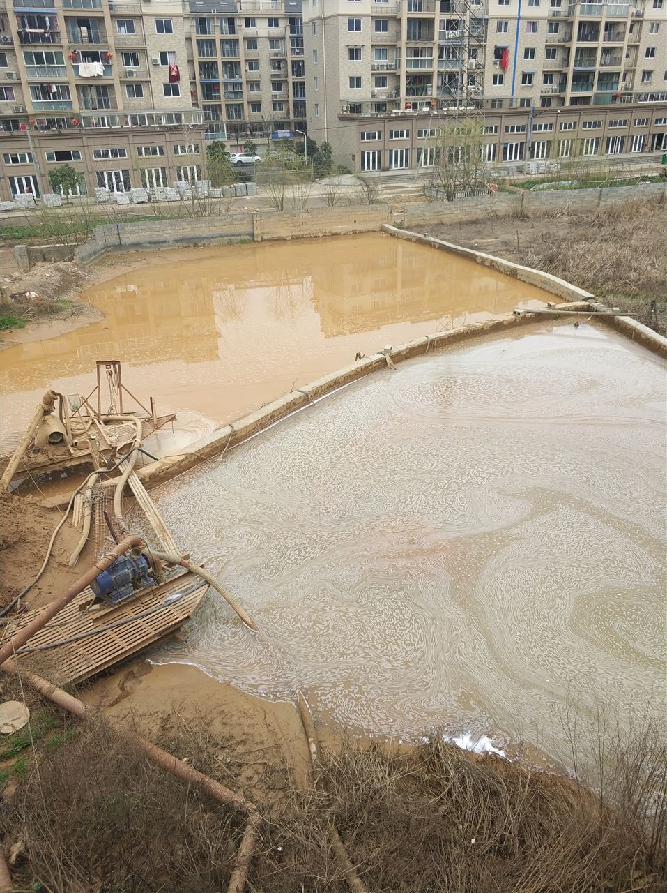 龙井沉淀池淤泥清理-厂区废水池淤泥清淤